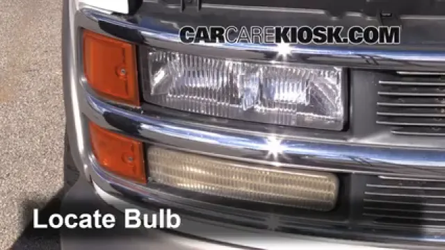 2001 Chevrolet Express 1500 LS 5.7L V8 Luces Luz de giro delantera (reemplazar foco)